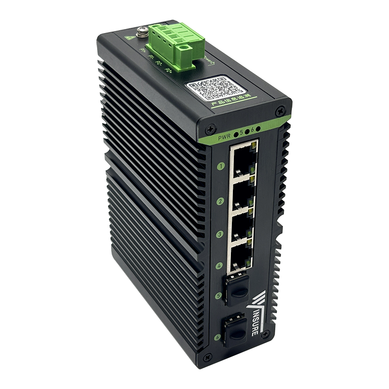 wsCom1005系列二光四電工業(yè)級交換機